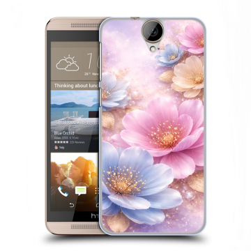 Пластиковый чехол на HTC One E9+ с принтом женский