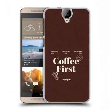 Пластиковый чехол на HTC One E9+ с принтом женский