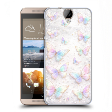 Пластиковый чехол на HTC One E9+ с принтом женский