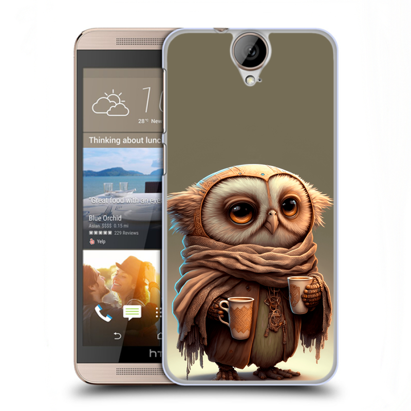 Пластиковый чехол на HTC One E9+ с принтом Сова Пластиковый чехол на HTC One E9+ с принтом Сова