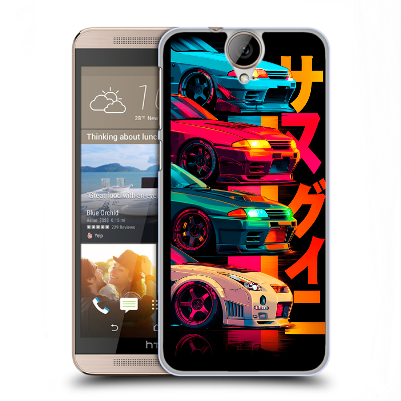 Пластиковый чехол на HTC One E9+ с принтом Гоночные машины Пластиковый чехол на HTC One E9+ с принтом Гоночные машины