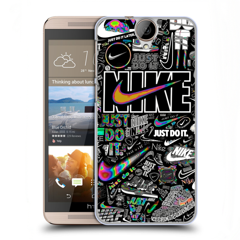 Пластиковый чехол на HTC One E9+ с принтом Найк Пластиковый чехол на HTC One E9+ с принтом Найк