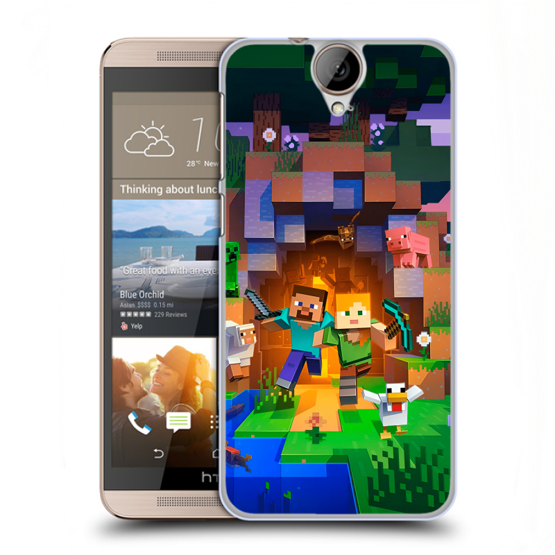 Пластиковый чехол на HTC One E9+ с принтом Майнкрафт Minecraft Пластиковый чехол на HTC One E9+ с принтом Майнкрафт Minecraft