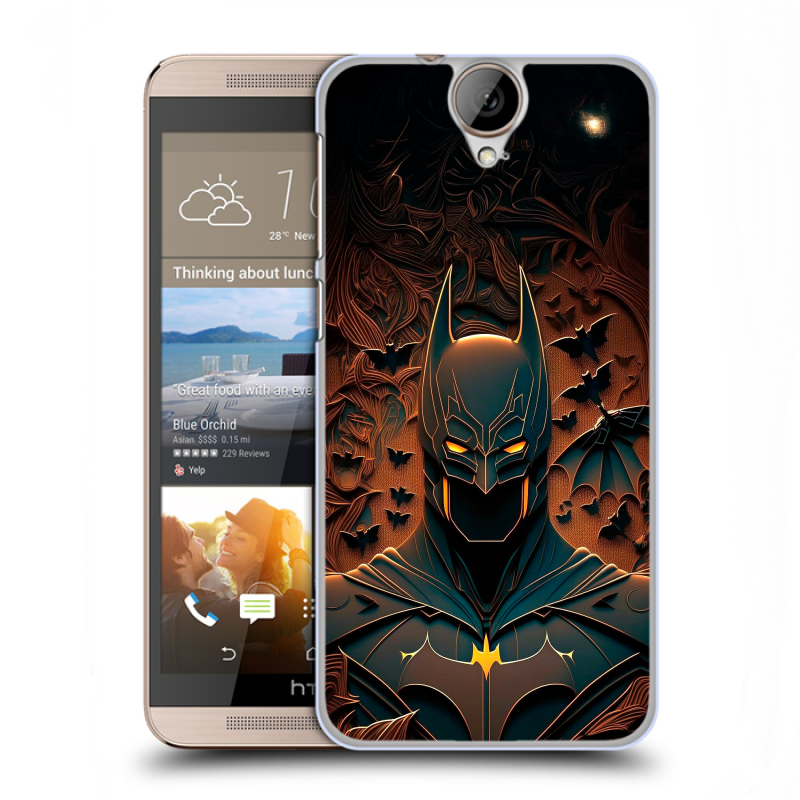 Пластиковый чехол на HTC One E9+ с принтом Batman Бэтмен Пластиковый чехол на HTC One E9+ с принтом Batman Бэтмен