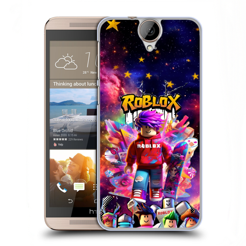 Пластиковый чехол на HTC One E9+ с принтом Roblox Роблокс Пластиковый чехол на HTC One E9+ с принтом Roblox Роблокс