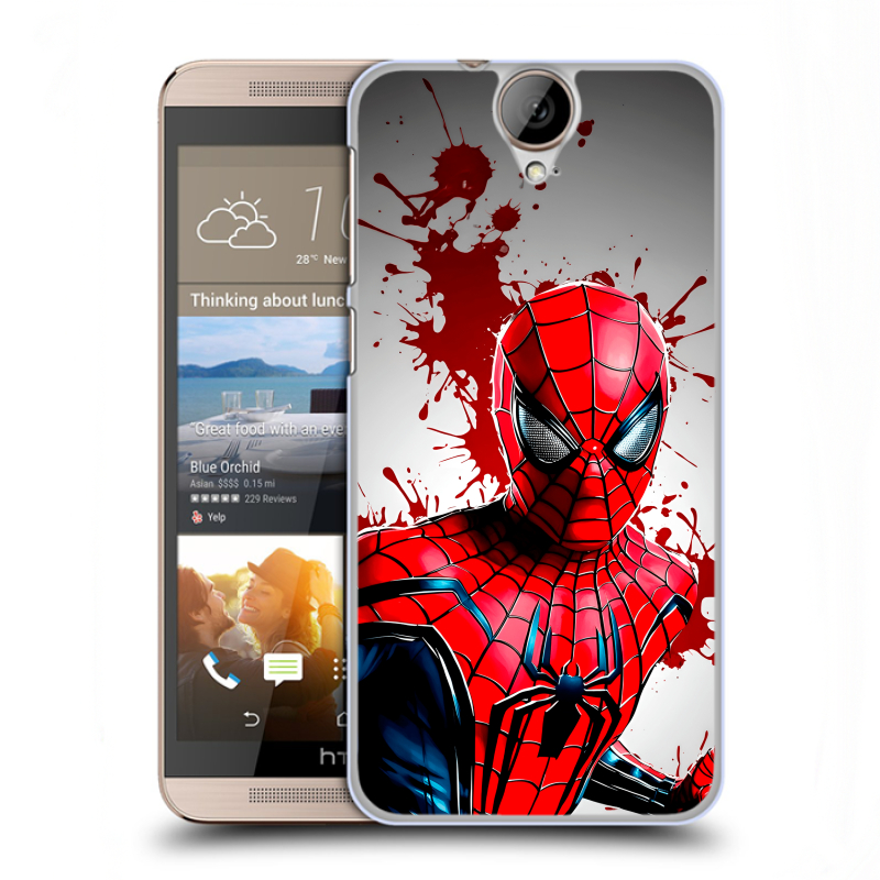 Пластиковый чехол на HTC One E9+ с принтом Spiderman Человек паук Пластиковый чехол на HTC One E9+ с принтом Spiderman Человек паук
