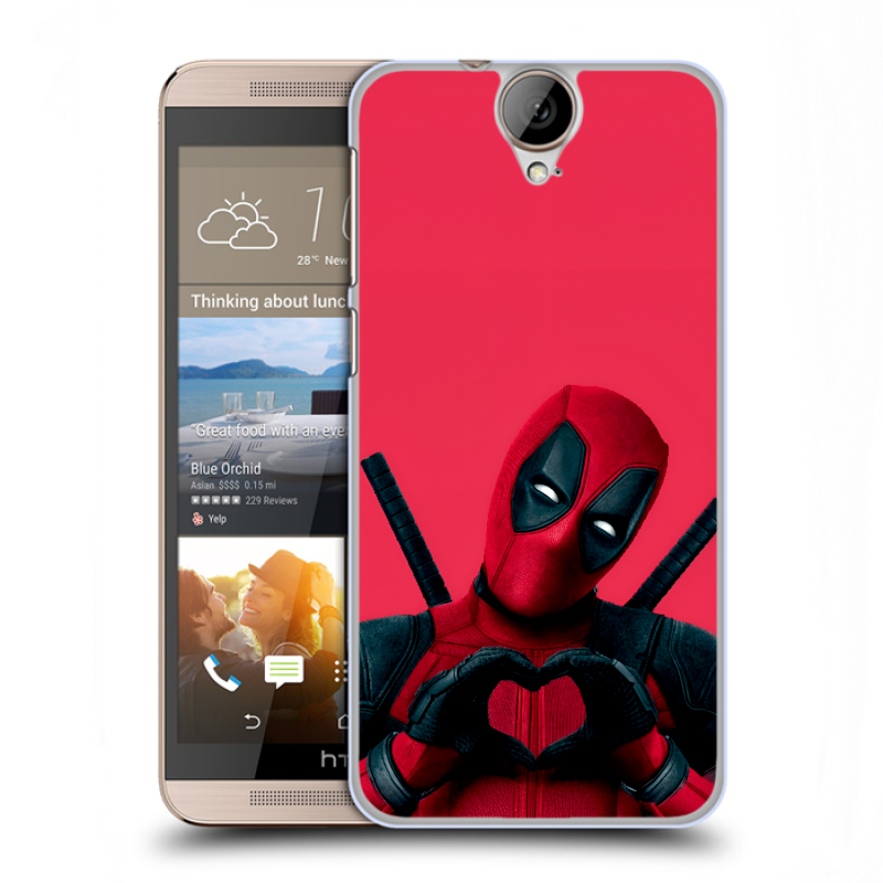 Пластиковый чехол на HTC One E9+ с принтом Дедпул Deadpool Пластиковый чехол на HTC One E9+ с принтом Дедпул Deadpool