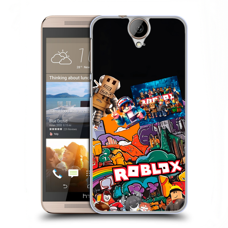 Пластиковый чехол на HTC One E9+ с принтом Roblox Роблокс Пластиковый чехол на HTC One E9+ с принтом Roblox Роблокс