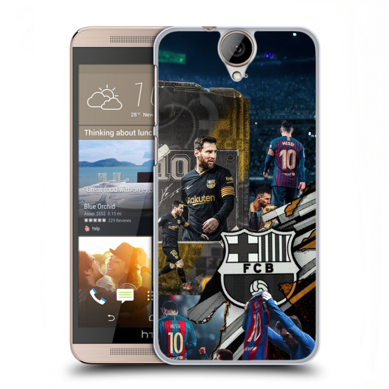 Пластиковый чехол на HTC One E9+ с принтом Messi Barcelona Пластиковый чехол на HTC One E9+ с принтом Messi Barcelona