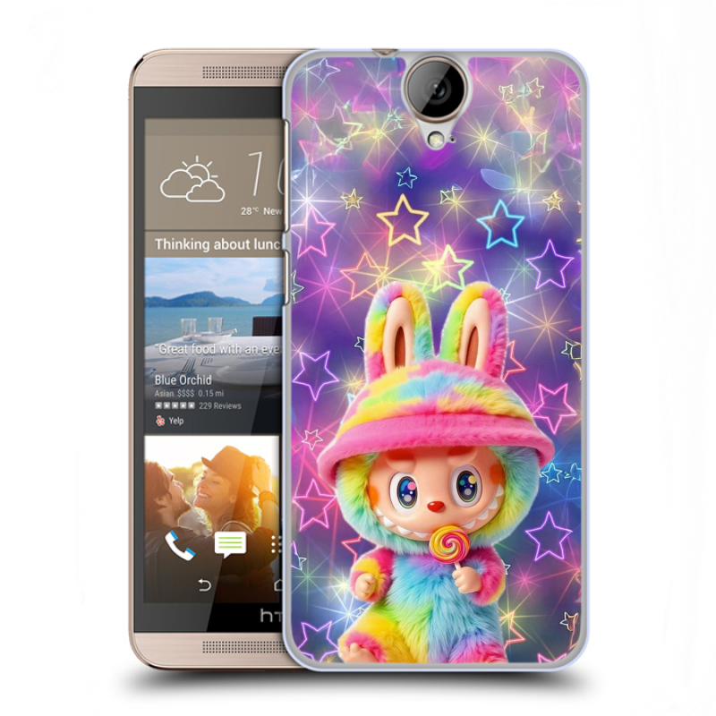 Пластиковый чехол на HTC One E9+ с принтом Labubu Лабубу Пластиковый чехол на HTC One E9+ с принтом Labubu Лабубу