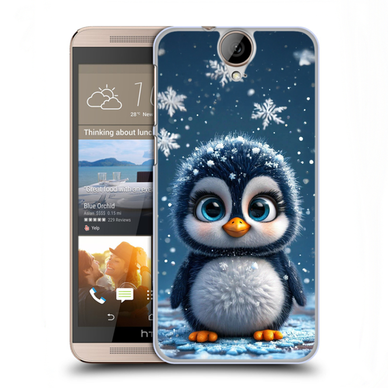Пластиковый чехол на HTC One E9+ с принтом Новый год Пластиковый чехол на HTC One E9+ с принтом Новый год