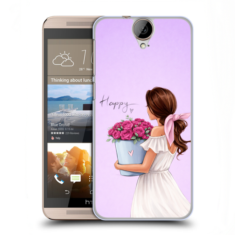 Пластиковый чехол на HTC One E9+ с принтом женский Пластиковый чехол на HTC One E9+ с принтом женский