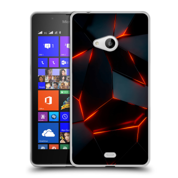Силиконовый чехол на Microsoft Lumia 540 с принтом Яркие абстракции Силиконовый чехол на Microsoft Lumia 540 с принтом Яркие абстракции
