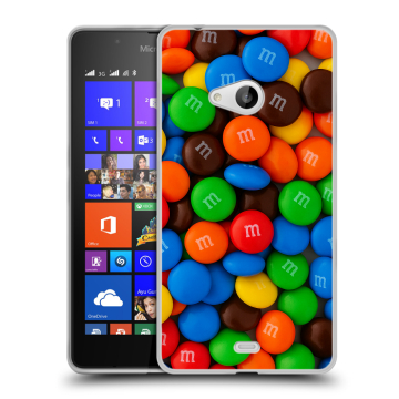 Силиконовый чехол на Microsoft Lumia 540 с принтом Конфеты Силиконовый чехол на Microsoft Lumia 540 с принтом Конфеты