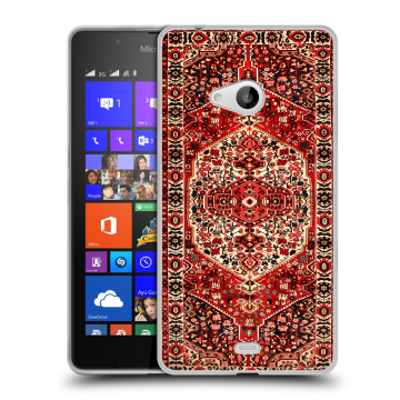 Силиконовый чехол на Microsoft Lumia 540 с принтом Ковер