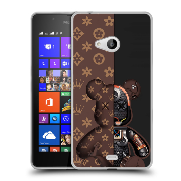 Силиконовый чехол на Microsoft Lumia 540 с принтом Луи робот