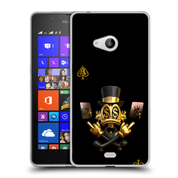 Силиконовый чехол на Microsoft Lumia 540 с принтом Золотой скрудж макдак