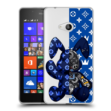 Силиконовый чехол на Microsoft Lumia 540 с принтом Луи робот