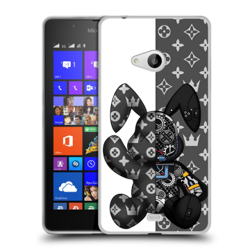 Силиконовый чехол на Microsoft Lumia 540 с принтом Луи робот