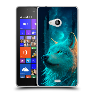 Силиконовый чехол на Microsoft Lumia 540 с принтом бабочки саккура Силиконовый чехол на Microsoft Lumia 540 с принтом бабочки саккура