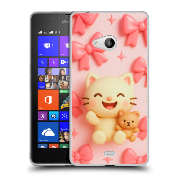 Силиконовый чехол на Microsoft Lumia 540 с принтом для девочек