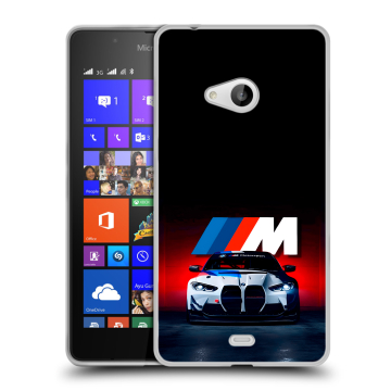 Силиконовый чехол на Microsoft Lumia 540 с принтом БМВ BMW Силиконовый чехол на Microsoft Lumia 540 с принтом БМВ BMW