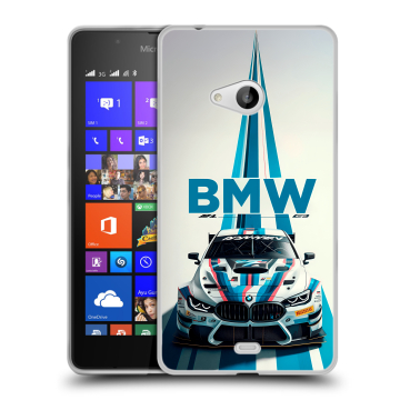 Силиконовый чехол на Microsoft Lumia 540 с принтом БМВ BMW