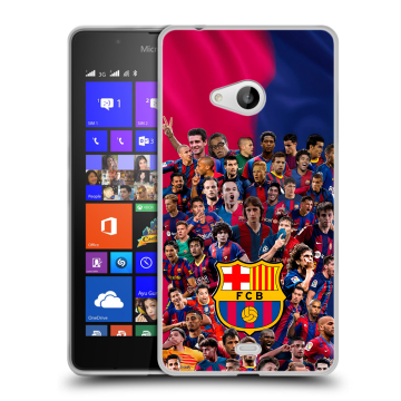 Силиконовый чехол на Microsoft Lumia 540 с принтом Барселона Barcelona