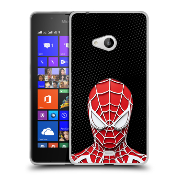 Силиконовый чехол на Microsoft Lumia 540 с принтом человек паук spiderman Силиконовый чехол на Microsoft Lumia 540 с принтом человек паук spiderman