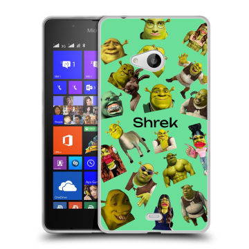 Силиконовый чехол на Microsoft Lumia 540 с принтом Шрек Shrek Силиконовый чехол на Microsoft Lumia 540 с принтом Шрек Shrek