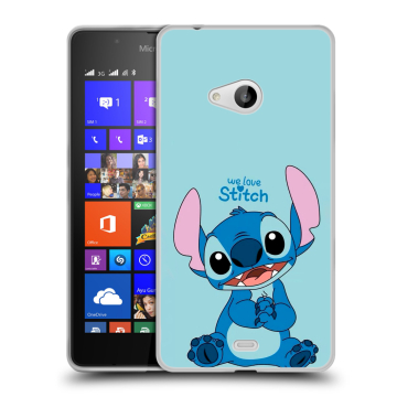 Силиконовый чехол на Microsoft Lumia 540 с принтом Лило и Стич
