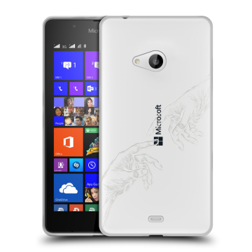 Силиконовый чехол на Microsoft Lumia 540 с принтом Сотворение мира Силиконовый чехол на Microsoft Lumia 540 с принтом Сотворение мира