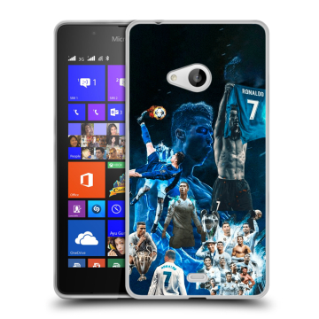 Силиконовый чехол на Microsoft Lumia 540 с принтом Реал Роналдо Силиконовый чехол на Microsoft Lumia 540 с принтом Реал Роналдо