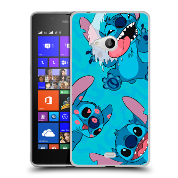 Силиконовый чехол на Microsoft Lumia 540 с принтом Лило и Стич