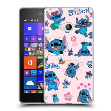 Силиконовый чехол на Microsoft Lumia 540 с принтом Лило и Стич