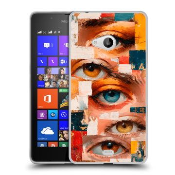 Силиконовый чехол на Microsoft Lumia 540 с принтом Модный принт Силиконовый чехол на Microsoft Lumia 540 с принтом Модный принт