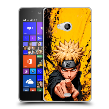 Силиконовый чехол на Microsoft Lumia 540 с принтом Naruto Наруто