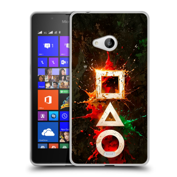 Силиконовый чехол на Microsoft Lumia 540 с принтом Squid Game Игра кальмара
