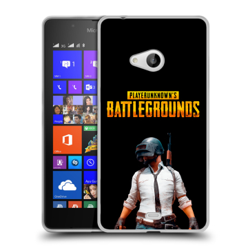 Силиконовый чехол на Microsoft Lumia 540 с принтом PUGB ПАГБ