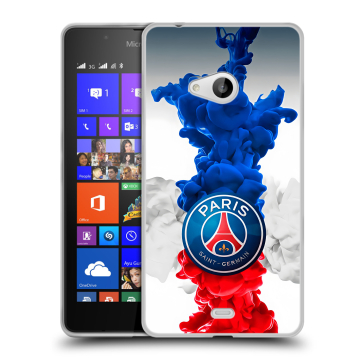 Силиконовый чехол на Microsoft Lumia 540 с принтом PSG ПСЖ Силиконовый чехол на Microsoft Lumia 540 с принтом PSG ПСЖ
