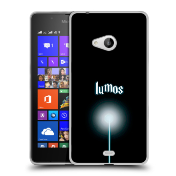 Силиконовый чехол на Microsoft Lumia 540 с принтом Harry Potter Гарри Поттер