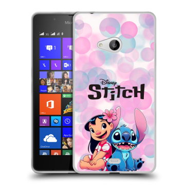 Силиконовый чехол на Microsoft Lumia 540 с принтом Лило и Стич