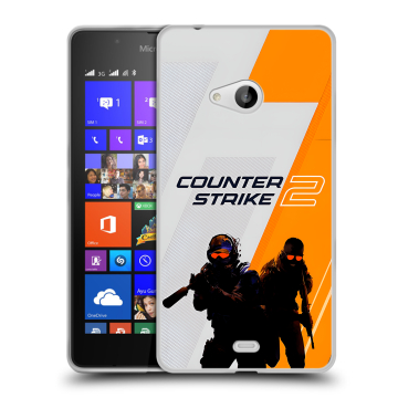Силиконовый чехол на Microsoft Lumia 540 с принтом Counter Strike