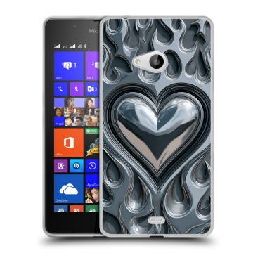 Силиконовый чехол на Microsoft Lumia 540 с принтом Y2K
