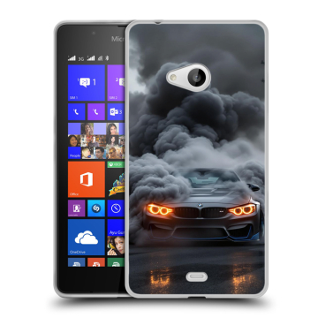 Силиконовый чехол на Microsoft Lumia 540 с принтом BMW БМВ Силиконовый чехол на Microsoft Lumia 540 с принтом BMW БМВ
