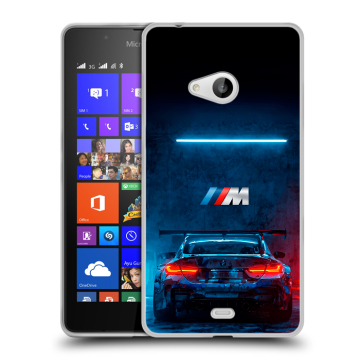 Силиконовый чехол на Microsoft Lumia 540 с принтом BMW БМВ