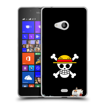 Силиконовый чехол на Microsoft Lumia 540 с принтом One Piece Ван Пис