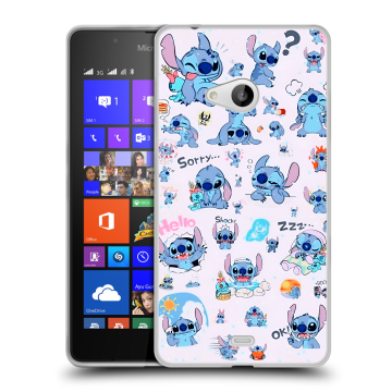 Силиконовый чехол на Microsoft Lumia 540 с принтом Лило и Стич