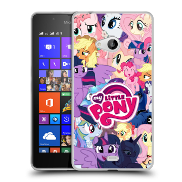 Силиконовый чехол на Microsoft Lumia 540 с принтом My little pony Дружба чудо Силиконовый чехол на Microsoft Lumia 540 с принтом My little pony Дружба чудо