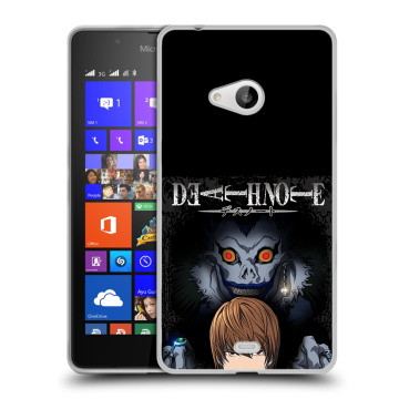 Силиконовый чехол на Microsoft Lumia 540 с принтом Death note Тетрадь смерти Силиконовый чехол на Microsoft Lumia 540 с принтом Death note Тетрадь смерти